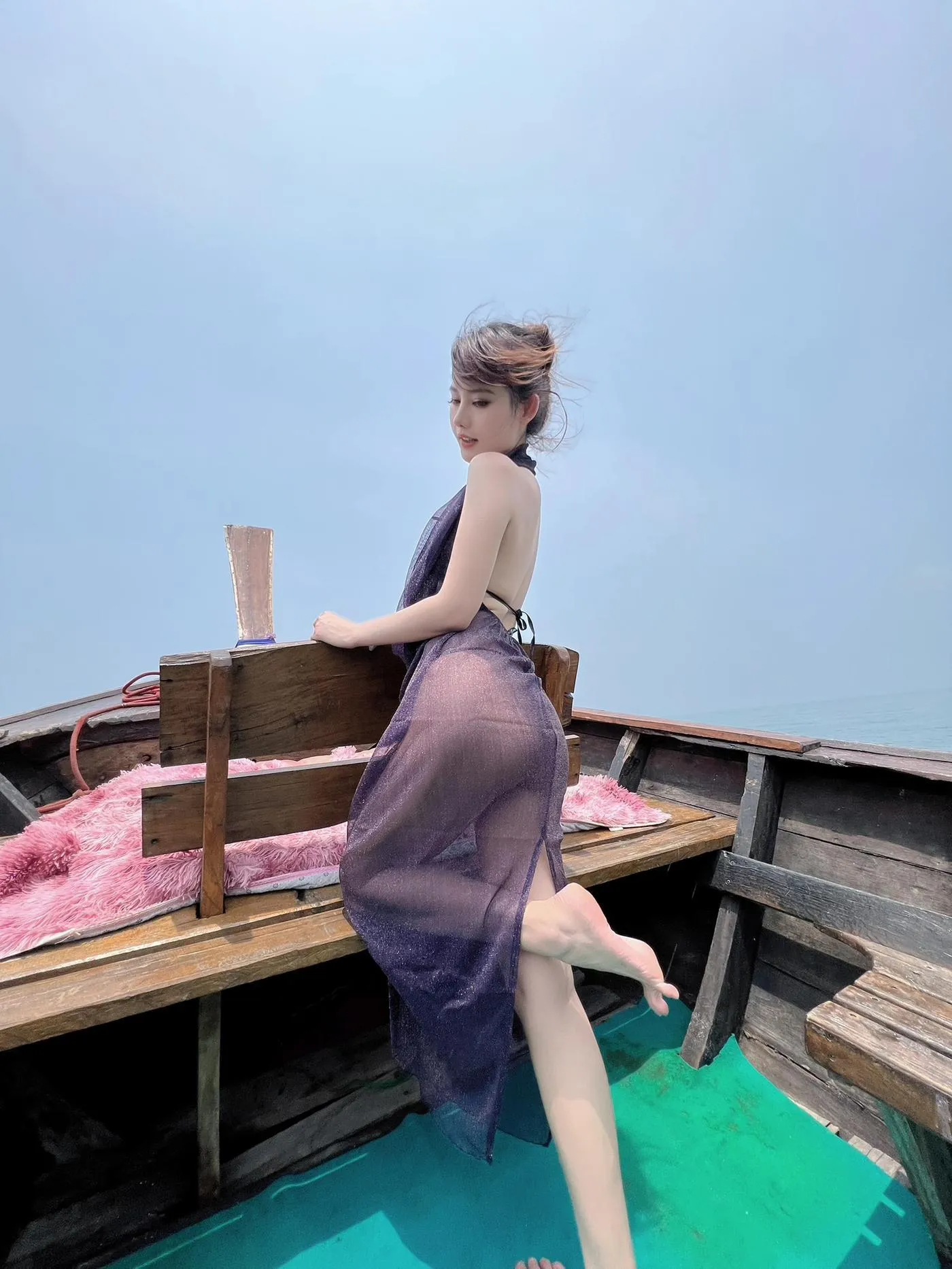 就是阿朱啊 – NO.07 5月微密圈 紫色纱裙美人鱼 [67P]插图9